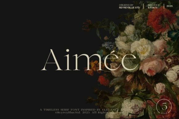 Aimée: A Refined Serif Font for Creative Product Design