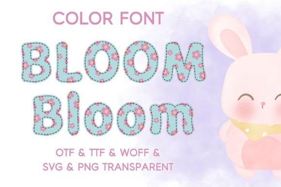 Bloom Bloom: A Color Font for Editorial Expression