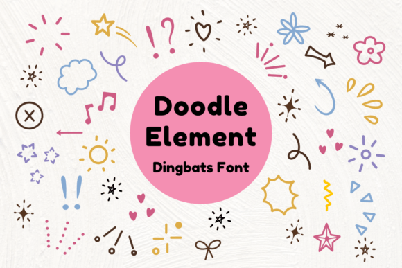 Doodle Element: The Dingbats Font for Creative Product Design