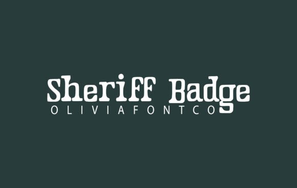 Elevate Your Craft Projects with Sheriff Badge Font