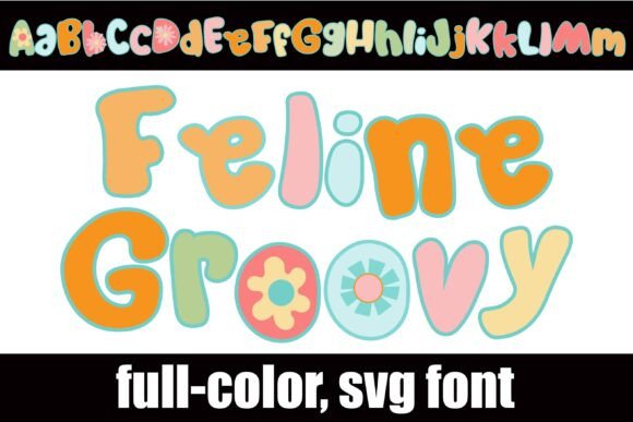 Feline Groovy: A Retro Pastel Font for Modern Web Design