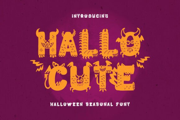 Hallocute: The Monster Font for Makers & Crafters