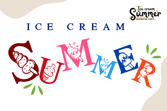 Ice Cream Summer: A Playful Font for Marketing Campaigns