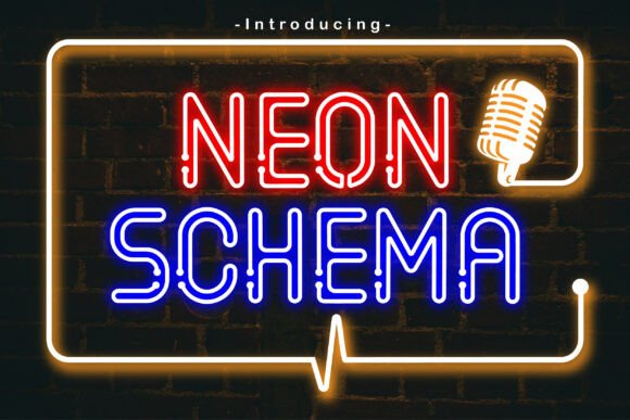 Neon Schema: The Radiant Font for Digital Marketing