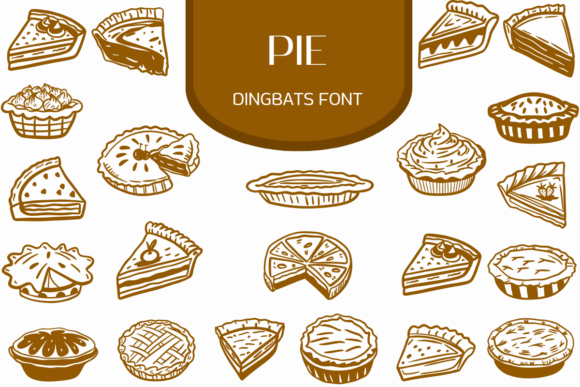 Pie Dingbats: A Hand-Drawn Icon Font for Creative Brands