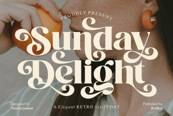 Sunday Delight: A Vintage Font for Modern Campaigns
