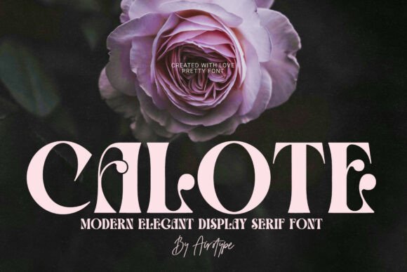 The Calote Font for a Premium Campaign Visual Language