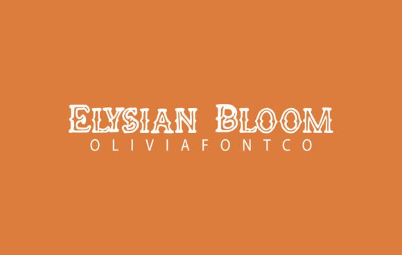 The Elysian Bloom Typeface: Elegance in Editorial Design