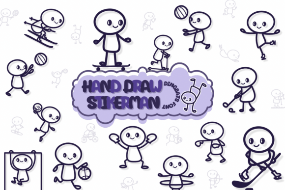 The Hand Draw Stikerman Font for Creative Campaigns