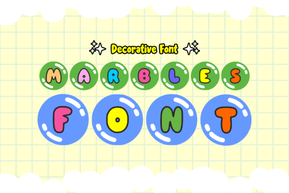 The Marbles Font: A Unique Decorative Typeface for Crafters