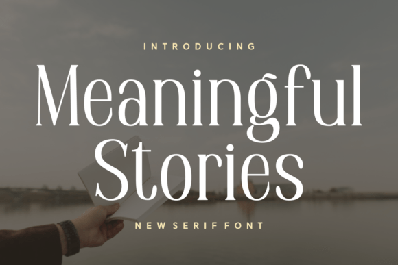 The Meaningful Stories Typeface for Editorial Design