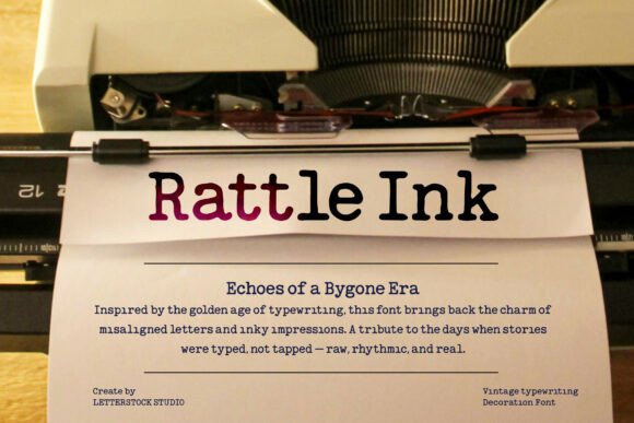 The Rattle Ink Font for Authentic Business Branding