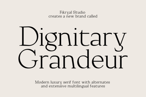 Using the Dignitary Grandeur Font in Marketing Campaigns